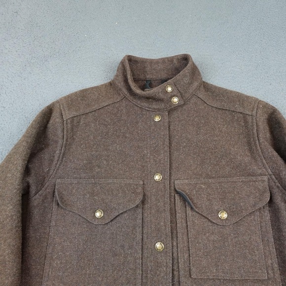 Filson Jacket Womens XS Brown Mackinaw Wool Cruiser 100% Virgin Wool Made USA - Picture 4 of 12